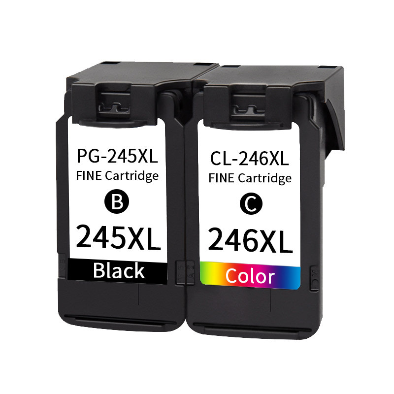 适用佳能PG245墨盒CL246墨水TS3120打印机墨仓黑彩色MG2420 2520 2555 2920 2922 3020 MX490 TR4520 iP2820