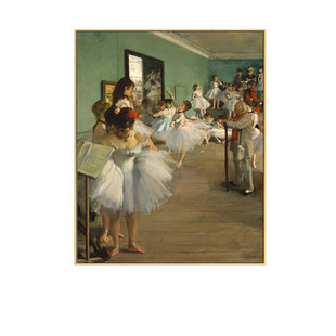 德加 芭蕾舞蹈欧式古典现代抽象装饰画餐厅挂画小众轻奢卧室油画