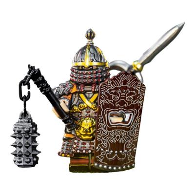 国潮玩具金国铁浮屠士兵古代重甲战士第三方益智拼装积木人仔礼物