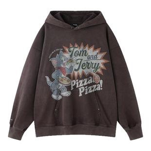 【猫和老鼠联名】BJHG不计后果连帽卫衣男春季潮牌情侣卫衣外套女