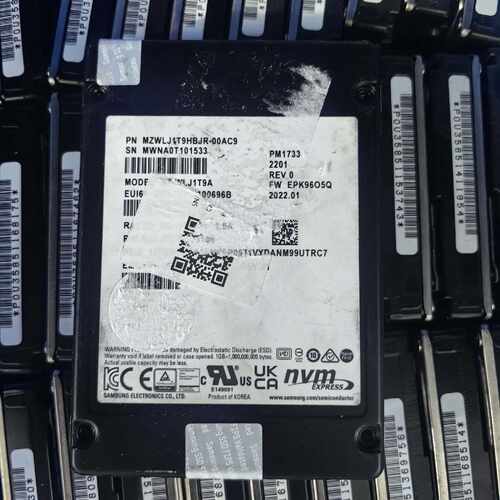 【请询价】PM1733 1.92T NVMe企业级固态硬盘