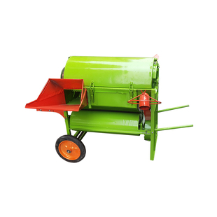 全喂入小型水稻收割机打谷机脱粒谷子水稻全自动排草新款吹风式