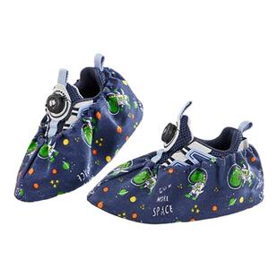 儿童鞋套室内家用布料可反复洗加厚卡通防滑耐磨小学生微机房脚套