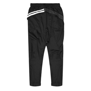 Crooked Card歪牌设计师暗黑机能风运动休闲开叉裤薄款束脚裤子潮