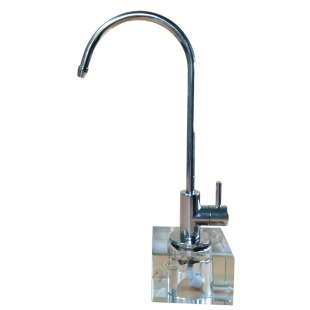 加高水晶底座净水龙头双出水适用于小米龙头固定座2分净水器4分20