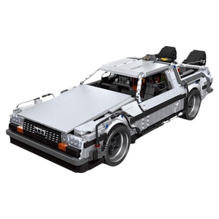 中国积木回到未来时光机器德罗宁DMC12汽车拼图拼搭10300拼装玩具