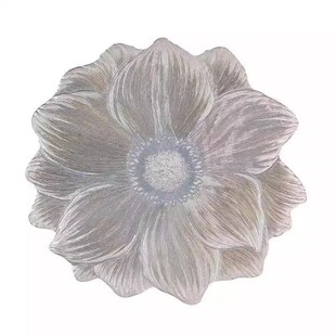 轻奢荷花防滑餐垫PVC隔热垫酒店家用西餐盘垫ins风桌垫碗垫装饰垫