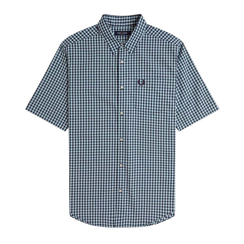 FREDPERRY格纹衬衫复古英伦风