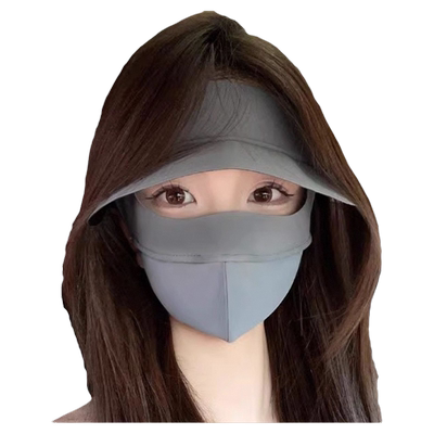 2025新款防晒面罩遮阳帽子一体
