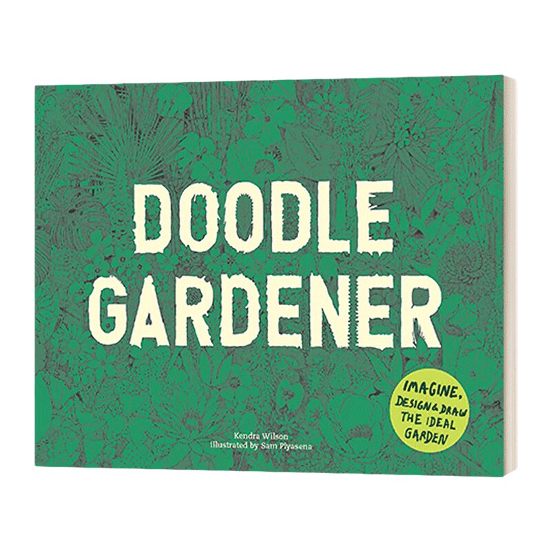 英文原版 Doodle Gardener 创意涂色书 花园涂鸦 想象、设计和绘制理想花园 英文版 进口英语原版书籍