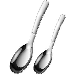 316不锈钢儿童勺子家用创意可爱小勺子汤匙调羹吃饭汤勺餐勺加深