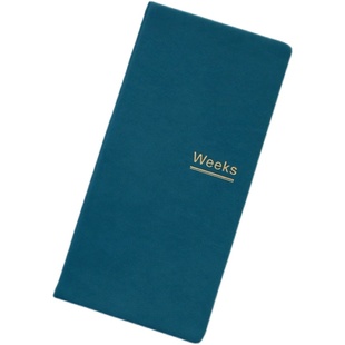 周计划笔记本简约PU工作学生日程时间管理适配hobo款weeks手帐本