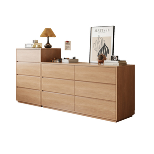 斗柜实木八斗柜抽屉柜卧室床尾置物柜茶水柜靠墙储物柜客厅收纳柜