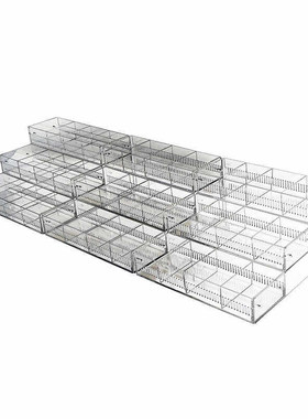亚克力收纳盒橡皮彩笔架柜盒盘胶带精品店文具展示分隔陈列展示盒
