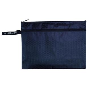 A4双层文件袋帆布拉链袋健康本孕检产检单收纳袋学生资料袋科目袋