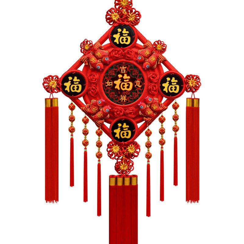 中国结挂件客厅大号招财背景墙