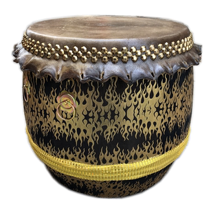 三排钉牛皮鼓18寸醒狮鼓舞狮鼓锣鼓佛山鼓成人大鼓龙舟鼓战鼓16