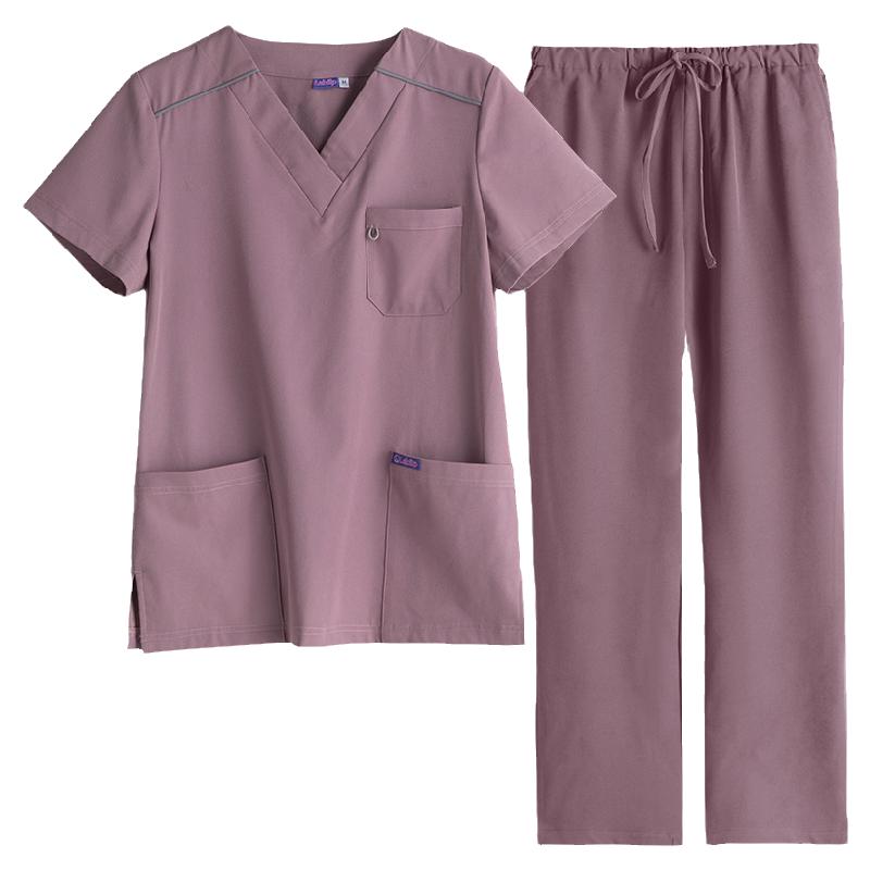 乐倍康弹力洗手服短袖女手术室手术衣医生