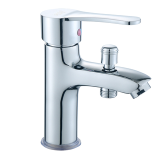 面盆水龙头冷热台盆带淋浴花洒二合一双用洗澡混水阀洗脸盆洗手盆