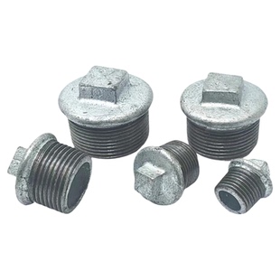 镀锌外丝堵头dn15管堵帽20水管堵塞头25封口4分6分1寸外螺纹闷头