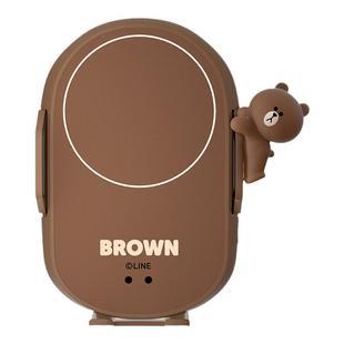 手机车载支架汽车内装饰用品无线充电器女士2026新款linefriends