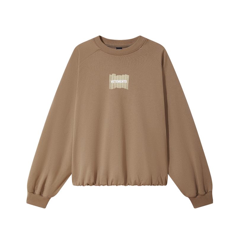 VETEMENTS秋冬男女情侣同款套头长袖卫衣银泰百货 301446