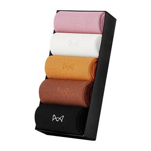 猫人袜子女款秋冬季精梳棉袜2026新款吸汗透气抗菌女士中长筒袜