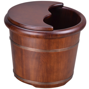 花梨木泡脚桶木桶家用足浴洗脚木盆过小腿木质高深桶实木按摩盆