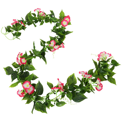 仿真牵牛花藤条装饰花藤空调管道