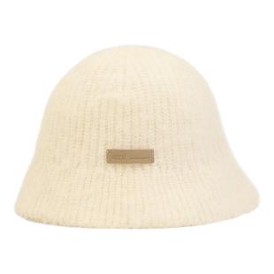 【季末甄选】Ami Paris 字母贴标马海毛混纺帽子 爱心针织渔夫帽