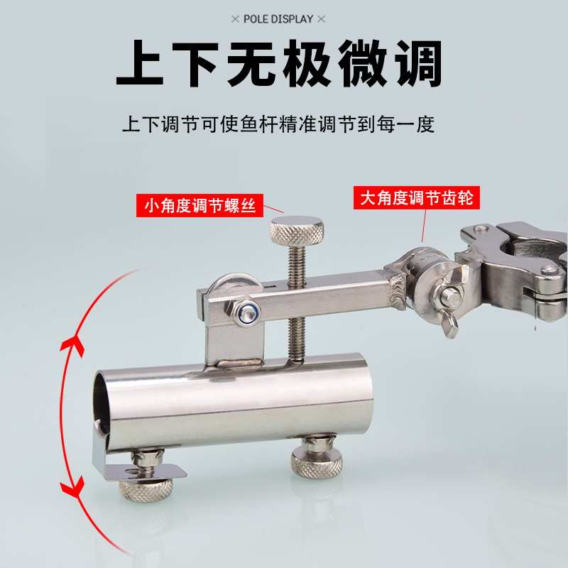 欧式钓椅配件大全大物杆炮台架座前置伞架万向拉饵盘支架专用防风