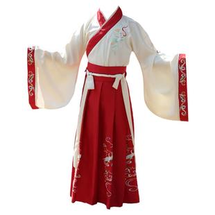 儿童汉服2025新款男童女童国学服小学生开笔礼三字经弟子规演出服