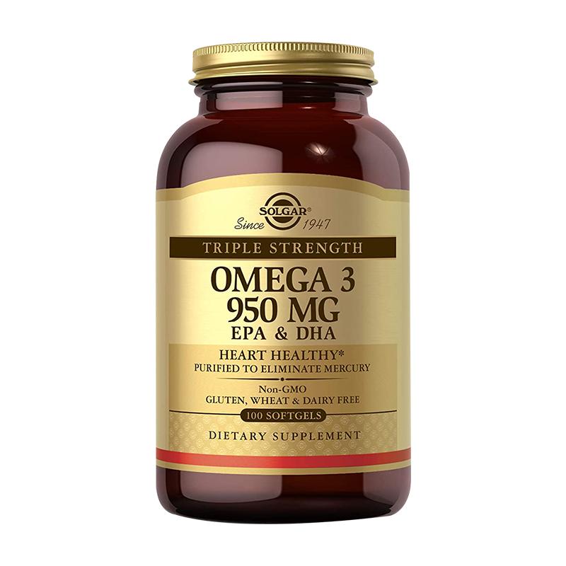 solgar美国进口挪威深海鱼油omega3软胶囊中老年欧米伽3保护血管