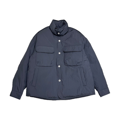 日系复古工装立领轻薄羽绒服