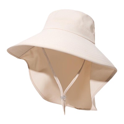 防紫外线太阳帽护脖颈渔夫帽