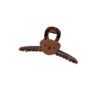 可爱卡通小熊抓夹大号发量大发夹女后脑勺2025新款高端盘发鲨鱼夹