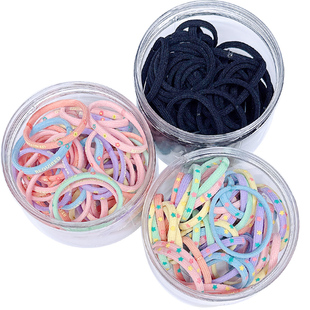 新款儿童橡皮筋女童发绳小女孩扎辫不伤发高弹力马尾发圈宝宝头绳