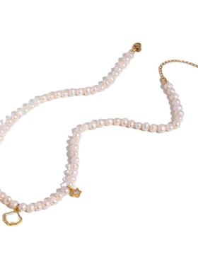 贝母微镶星星天然淡水珍珠项链