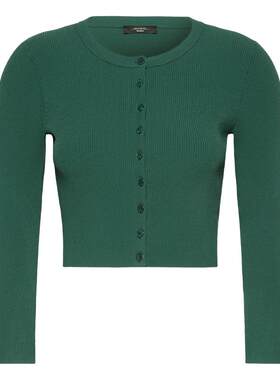 【秋冬新降】Weekend MaxMara 26女装短款圆领针织开衫5346016106