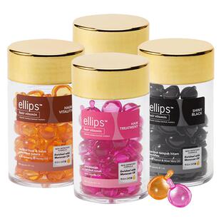 【自营】ELLIPS摩洛哥护发精油胶囊50粒*2瓶头发改善毛躁柔顺发油