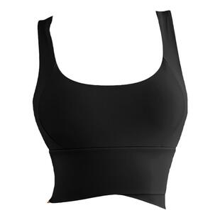 高强度运动背心女防下垂健身服跑步防震内衣上衣夏天薄款黑色文胸