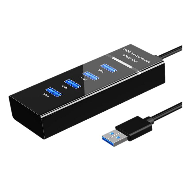 usb3.0扩展器分集线器笔记本电脑多口拓展外接鼠标键盘U优盘拓扩展坞ubs一拖四转接延长多口hub拓展坞Type-c