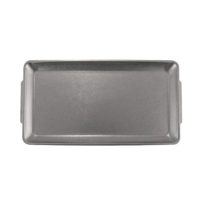不锈钢长方形雪花灰餐饮出餐平盘