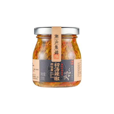 潮汕集锦初汤辣椒剁椒酱拌饭酱
