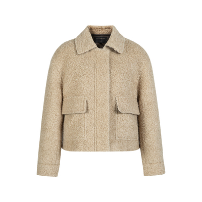 HeyDress小香风短款毛呢外套