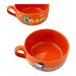 韩式ins可爱卡通遇热变色外贸出口高温陶瓷早餐咖啡酸奶麦片杯碗