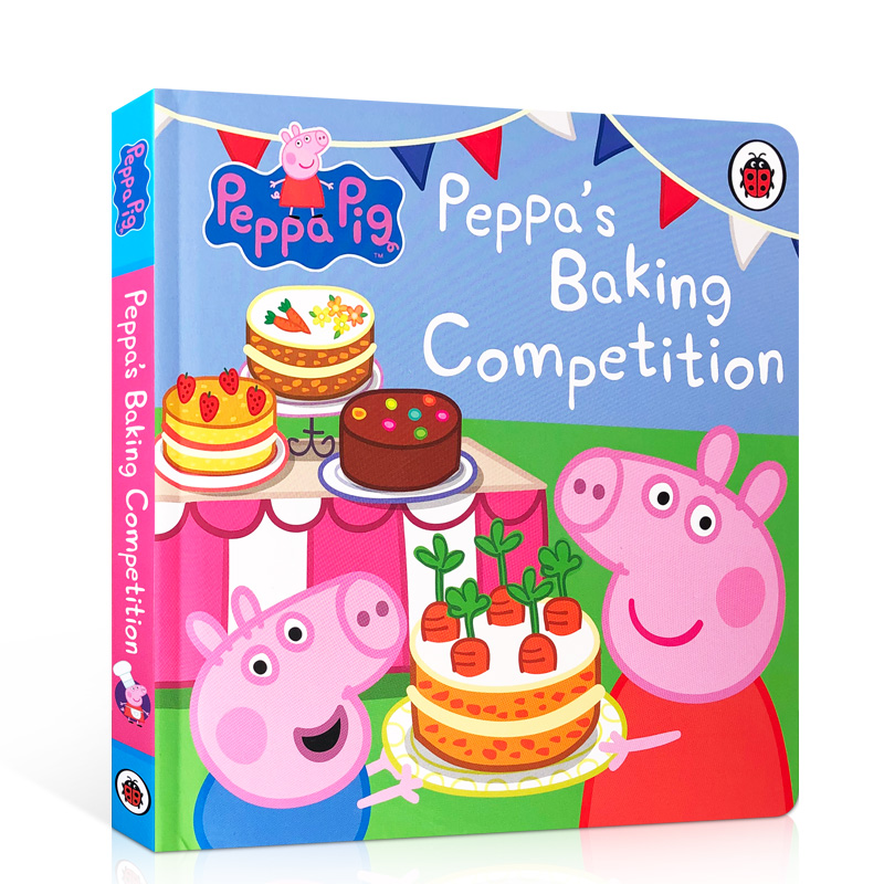 预售英文原版 Peppa Pig: Peppas Baking Competition 小猪佩奇的烘焙比赛 粉红猪小妹 儿童英语启蒙认知绘本纸板书 亲子互动阅读