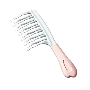 双排波浪齿大齿卷发梳子宽齿不打结顺发女士长发烫发梳专用静电防