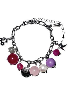 Waki撞色叠戴串珠清爽时尚百搭