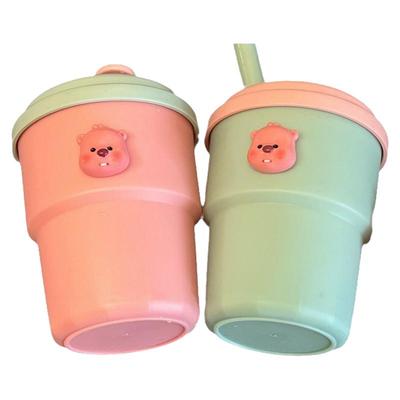 新款loopy耐热耐摔防漏吸管杯ins